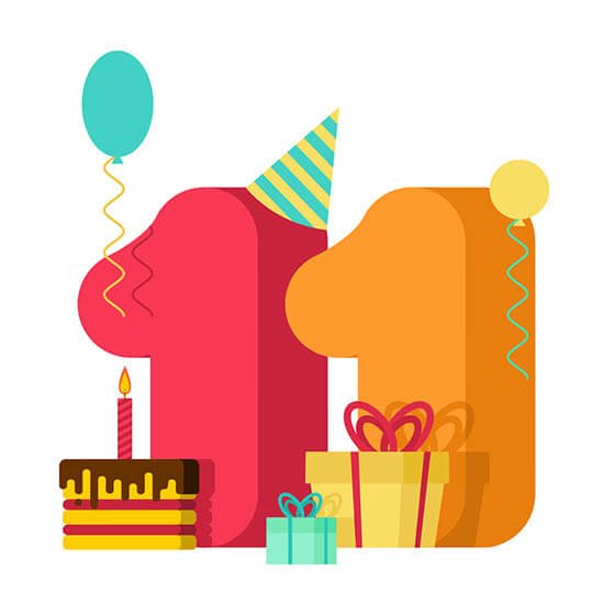 Открытки на 11 лет